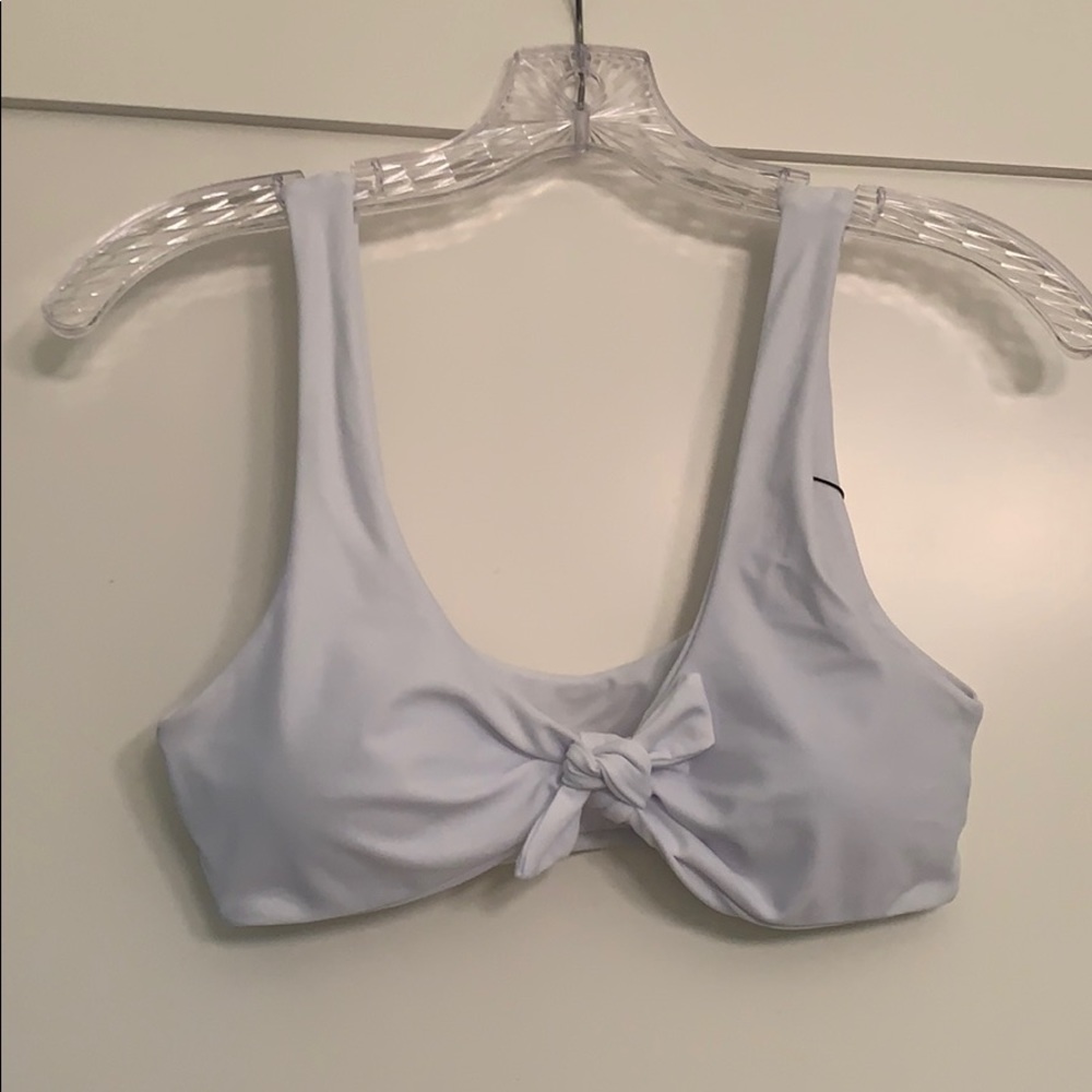BRAND NEW white bikini top, size small